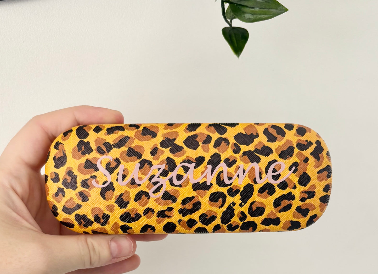 Personalised Glasses Case, Leopard Print Case, Gift For Her, Mummy, Nanny, Grandma, Glasses Holder, Present For Her, Sunglasses Case