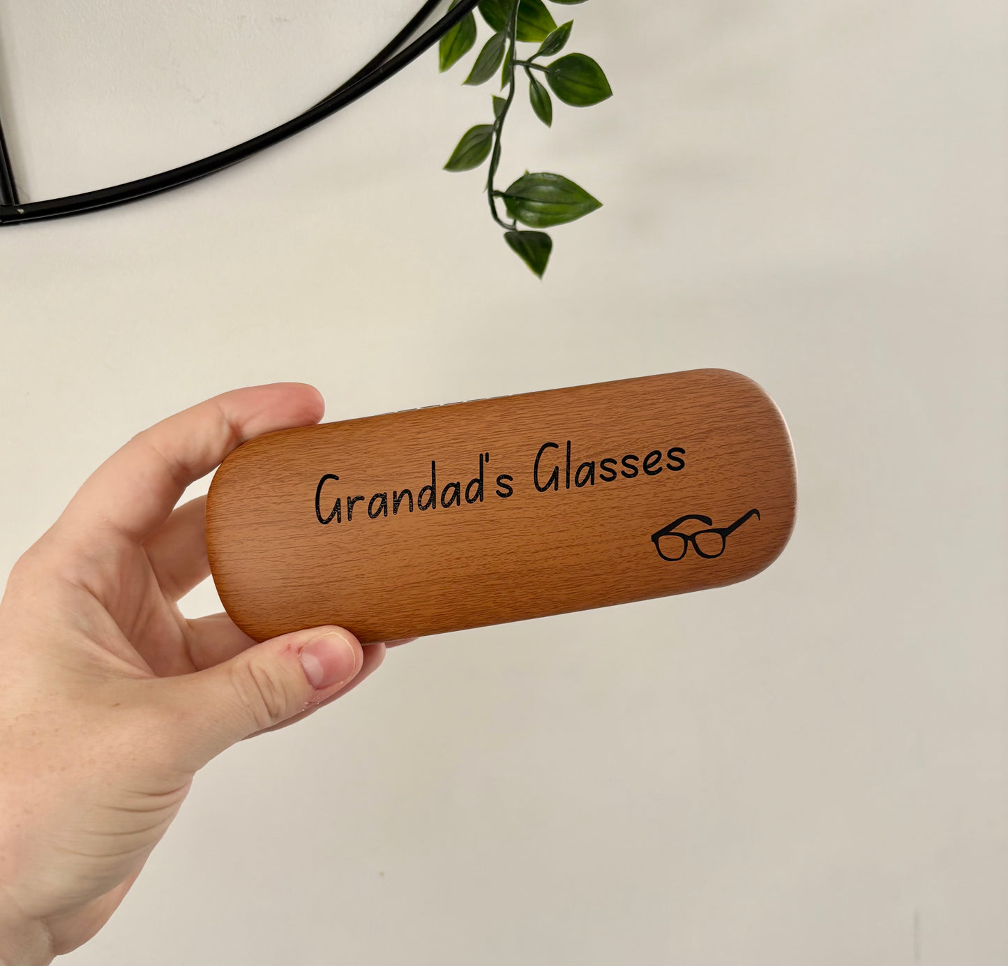 Personalised Laser Engraved Glasses Case, Custom Leather Eyewear Holder, Unique Gift for Him/Her | Custom Engraved Glasses Storage Case