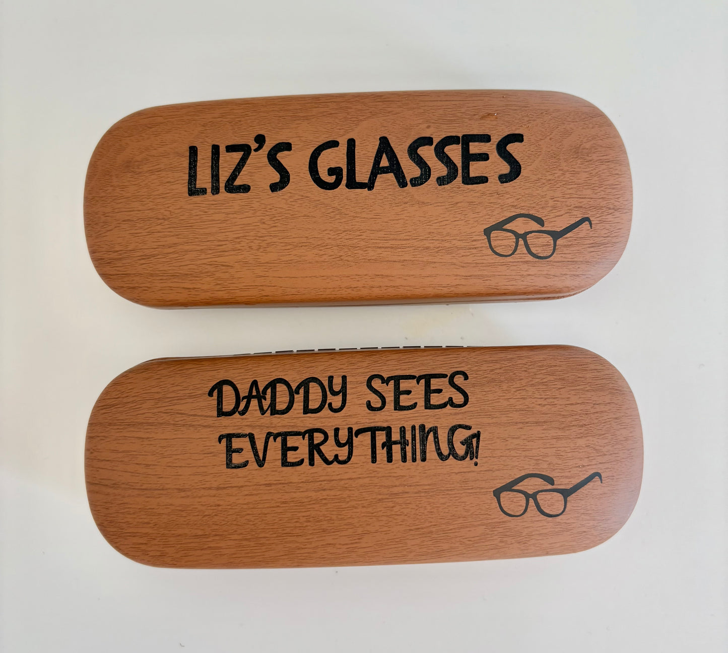 Personalised Laser Engraved Glasses Case, Custom Leather Eyewear Holder, Unique Gift for Him/Her | Custom Engraved Glasses Storage Case