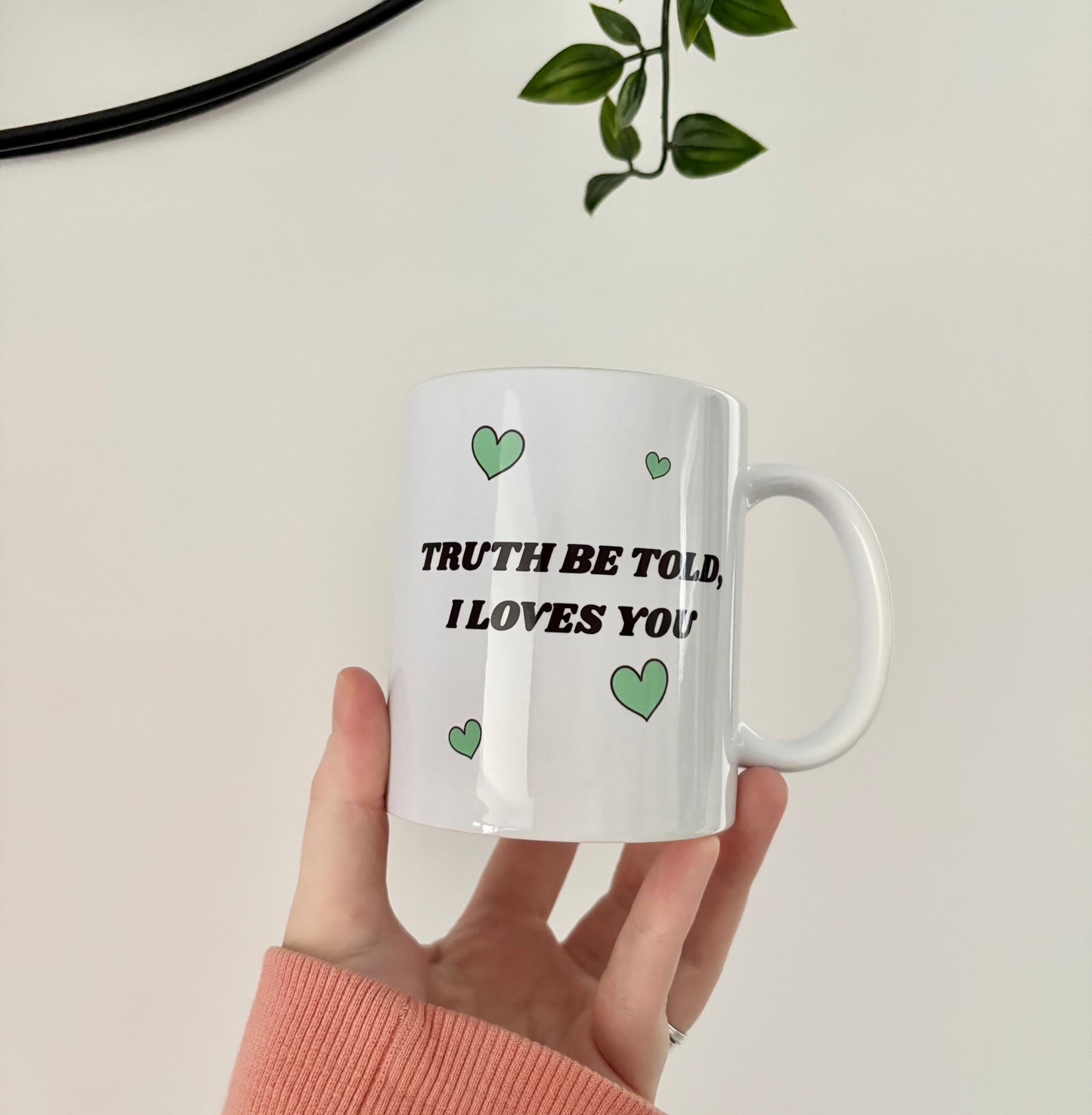 Truth Be Told I Loves You Mug – Gavin and Stacey Nessa Quote – Funny British TV Gift – Wales Comedy Fan Present – UK Sitcom Humor Cup