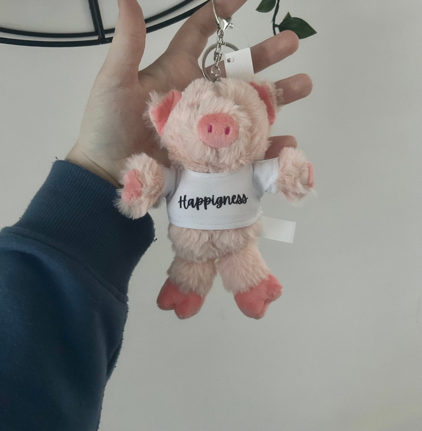 Personalisierter Schwein Schlüsselring, Schlüsselring Geschenk, Schwein Geschenk, Schwein Geschenk, Personalisierter Text Schlüsselring, Geschenk für Sie, Geburtstagsgeschenk, Schweinchen