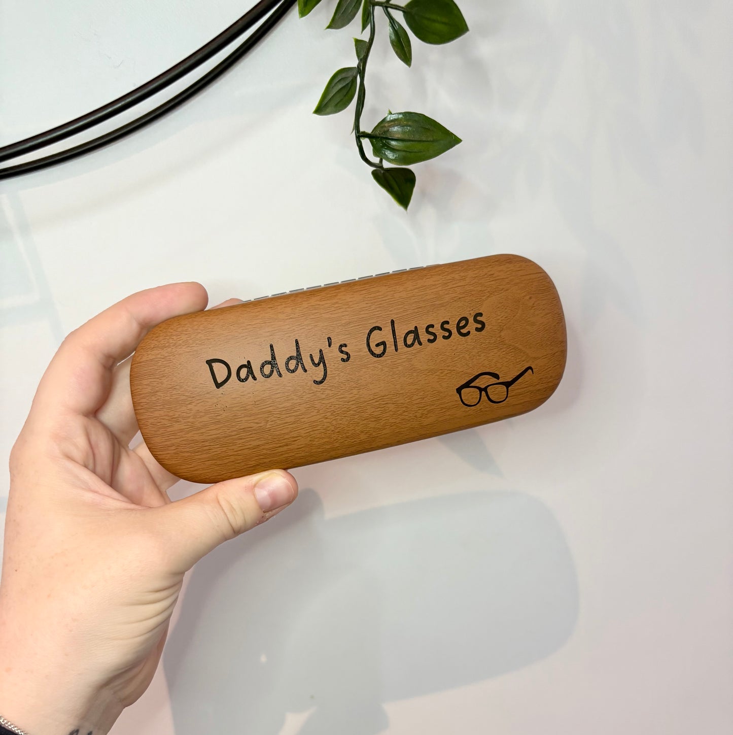 Personalised Laser Engraved Glasses Case, Custom Leather Eyewear Holder, Unique Gift for Him/Her | Custom Engraved Glasses Storage Case
