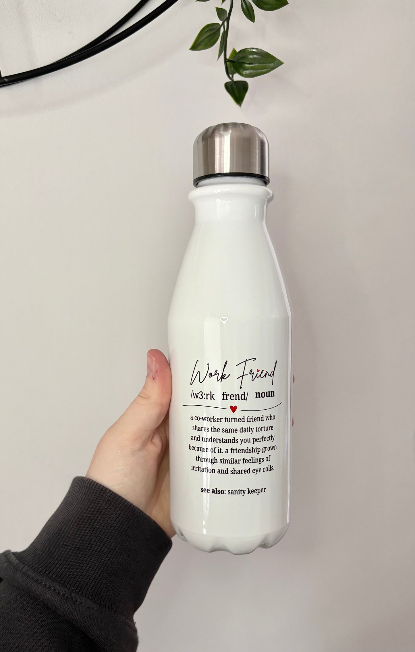 Work Friend Water Bottle, Colleague Style Bottle, Work Bottle, Work Bestie, Work Friend Gift, Worker, Gift For Her, Job Friend, Job Bestie