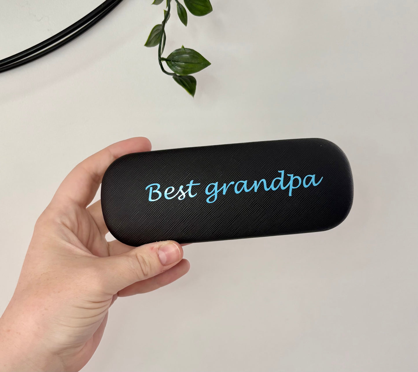 Personalised Glasses Case, Black Case, Gift For Him, Daddy, Grandad, Glasses Holder, Present For Him, Sunglasses Case, Glasses