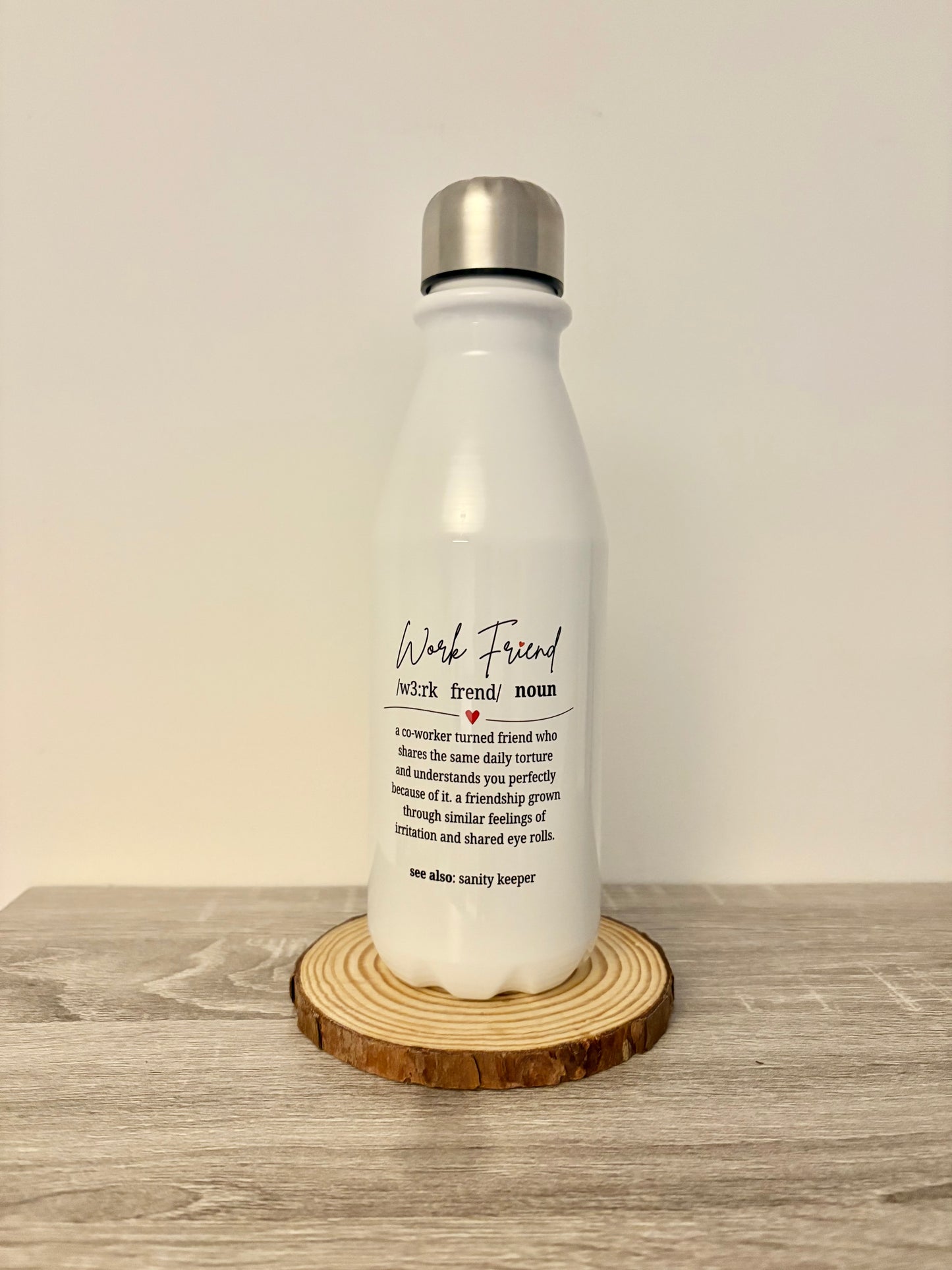Work Friend Water Bottle, Colleague Style Bottle, Work Bottle, Work Bestie, Work Friend Gift, Worker, Gift For Her, Job Friend, Job Bestie