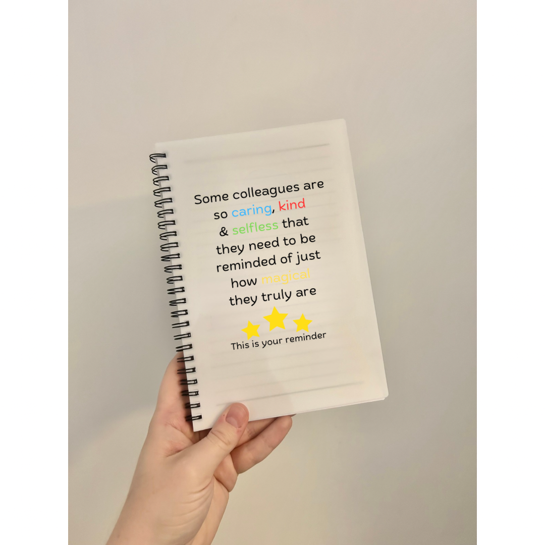 Notizbuch für Kollegen, Größe A5, Arbeitsfreund, Geschenk für Kollegen, Geschenk für die beste Arbeitskollegin, Briefpapier, Notizbuch, Notizen, Arbeitsnotizbuch