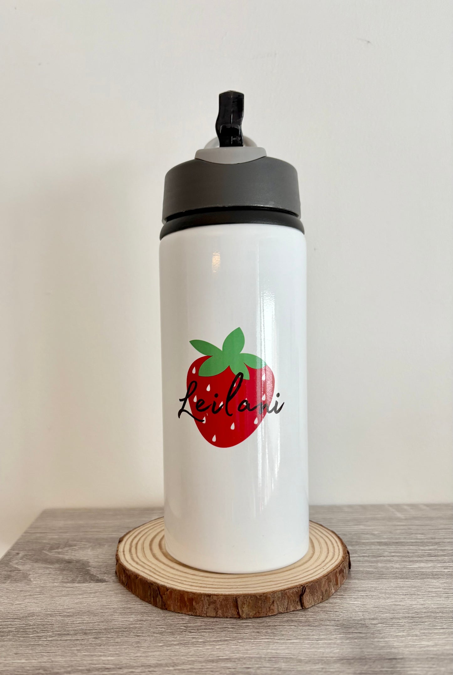 Benutzerdefinierte Bluey & Stitch Flasche, benutzerdefinierter Name auf der Flasche, Schulflasche, gedruckter Name, personalisierte Flasche, Flaschenflip, Lilo und Stitch, Kinder