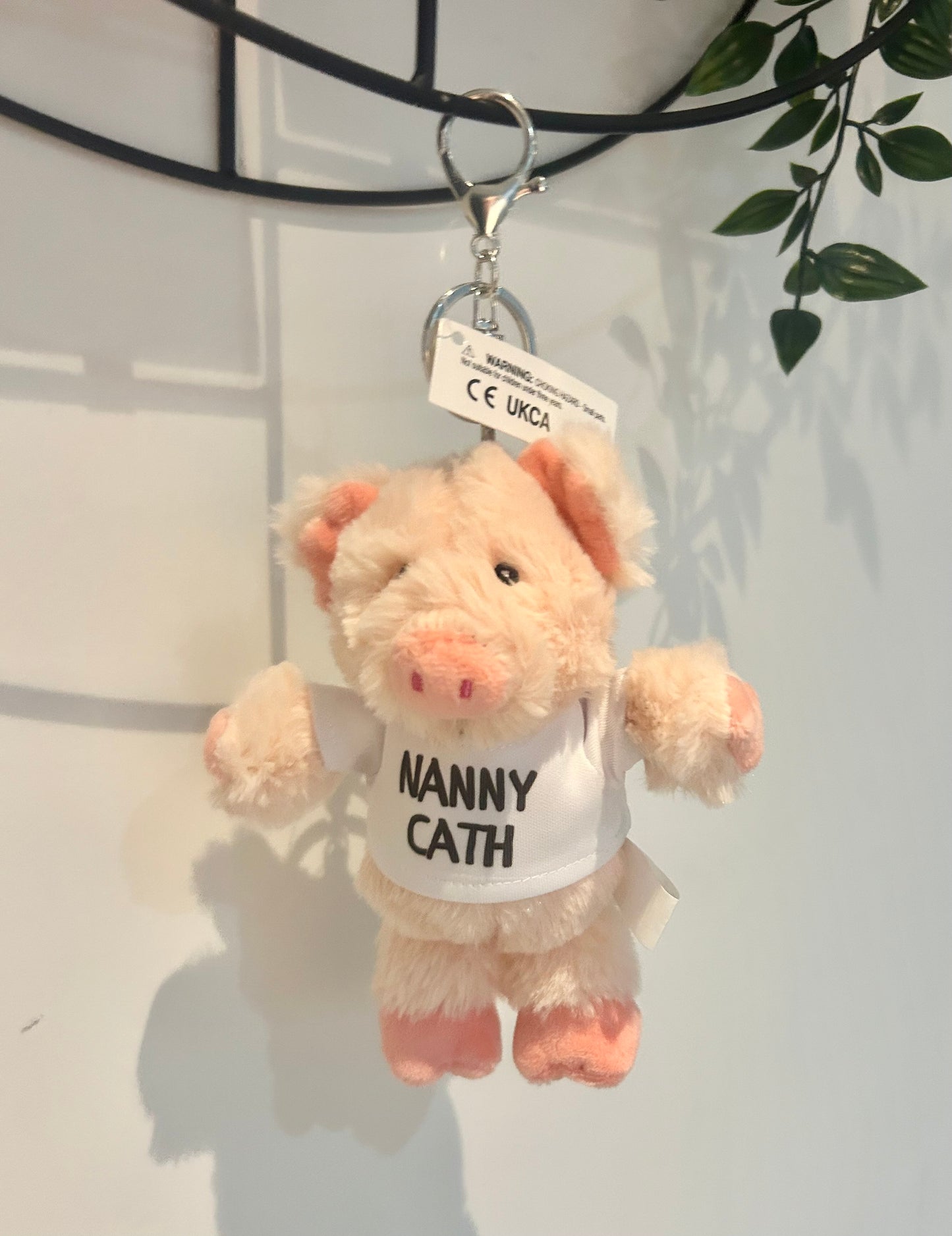 Personalisierter Schwein Schlüsselring, Schlüsselring Geschenk, Schwein Geschenk, Schwein Geschenk, Personalisierter Text Schlüsselring, Geschenk für Sie, Geburtstagsgeschenk, Schweinchen