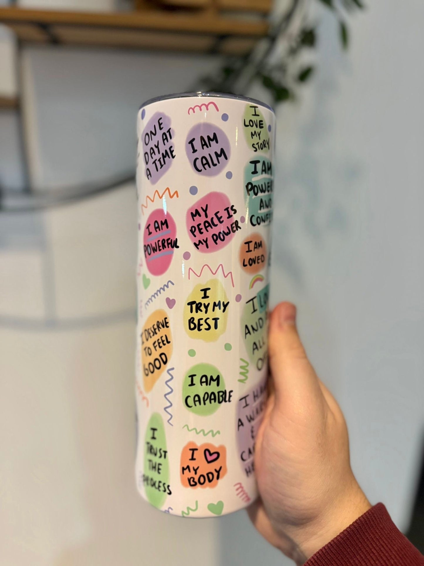 My Self Love Guide Tumbler, Gift To Self, Affirmations Tumbler, Wellbeing, Self Love Bottle, Mental Health, Drink Bottle, Self Loving