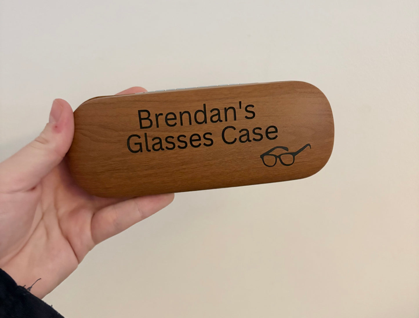Personalised Laser Engraved Glasses Case, Custom Leather Eyewear Holder, Unique Gift for Him/Her | Custom Engraved Glasses Storage Case