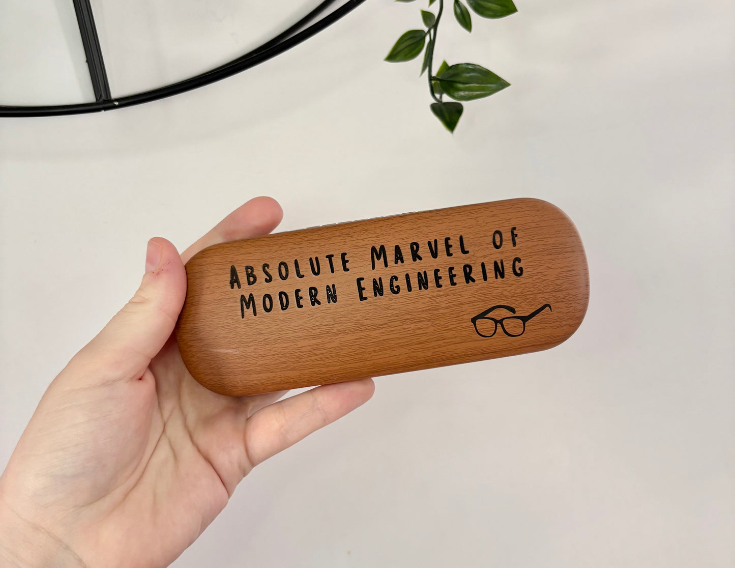 Personalised Laser Engraved Glasses Case, Custom Leather Eyewear Holder, Unique Gift for Him/Her | Custom Engraved Glasses Storage Case