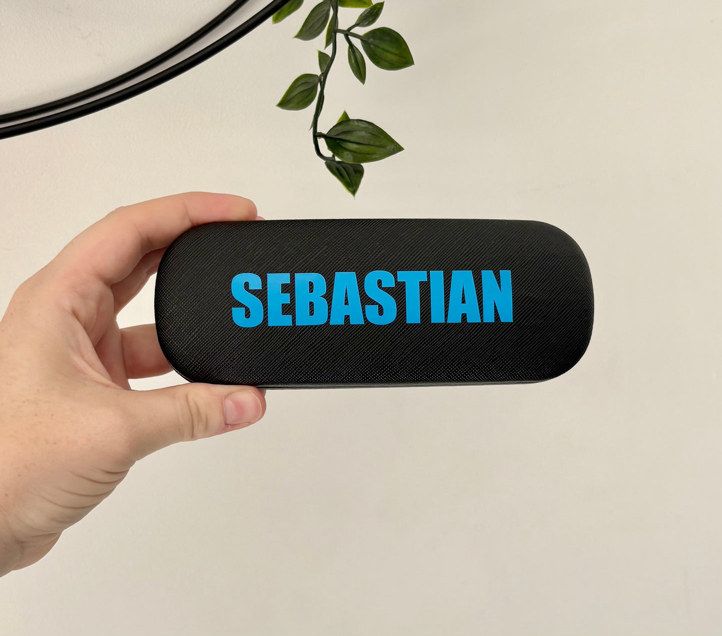 Personalised Glasses Case, Black Case, Gift For Him, Daddy, Grandad, Glasses Holder, Present For Him, Sunglasses Case, Glasses