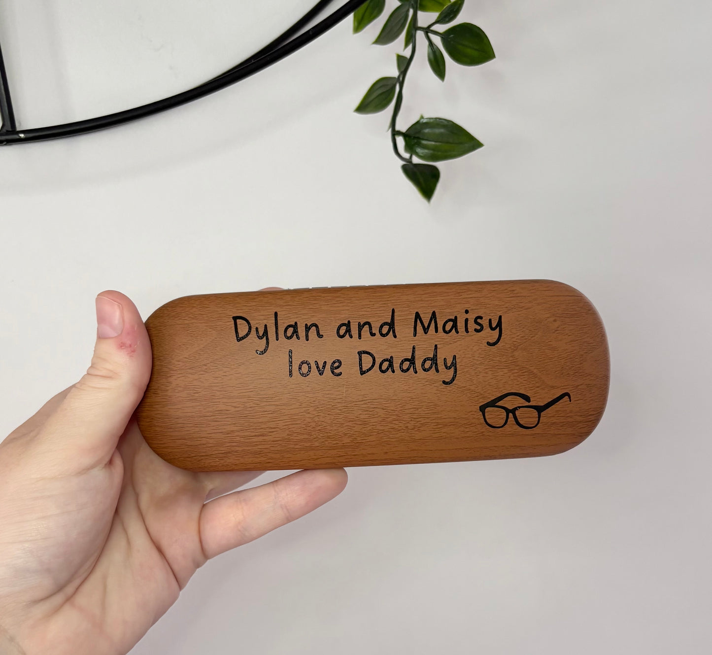 Personalised Laser Engraved Glasses Case, Custom Leather Eyewear Holder, Unique Gift for Him/Her | Custom Engraved Glasses Storage Case