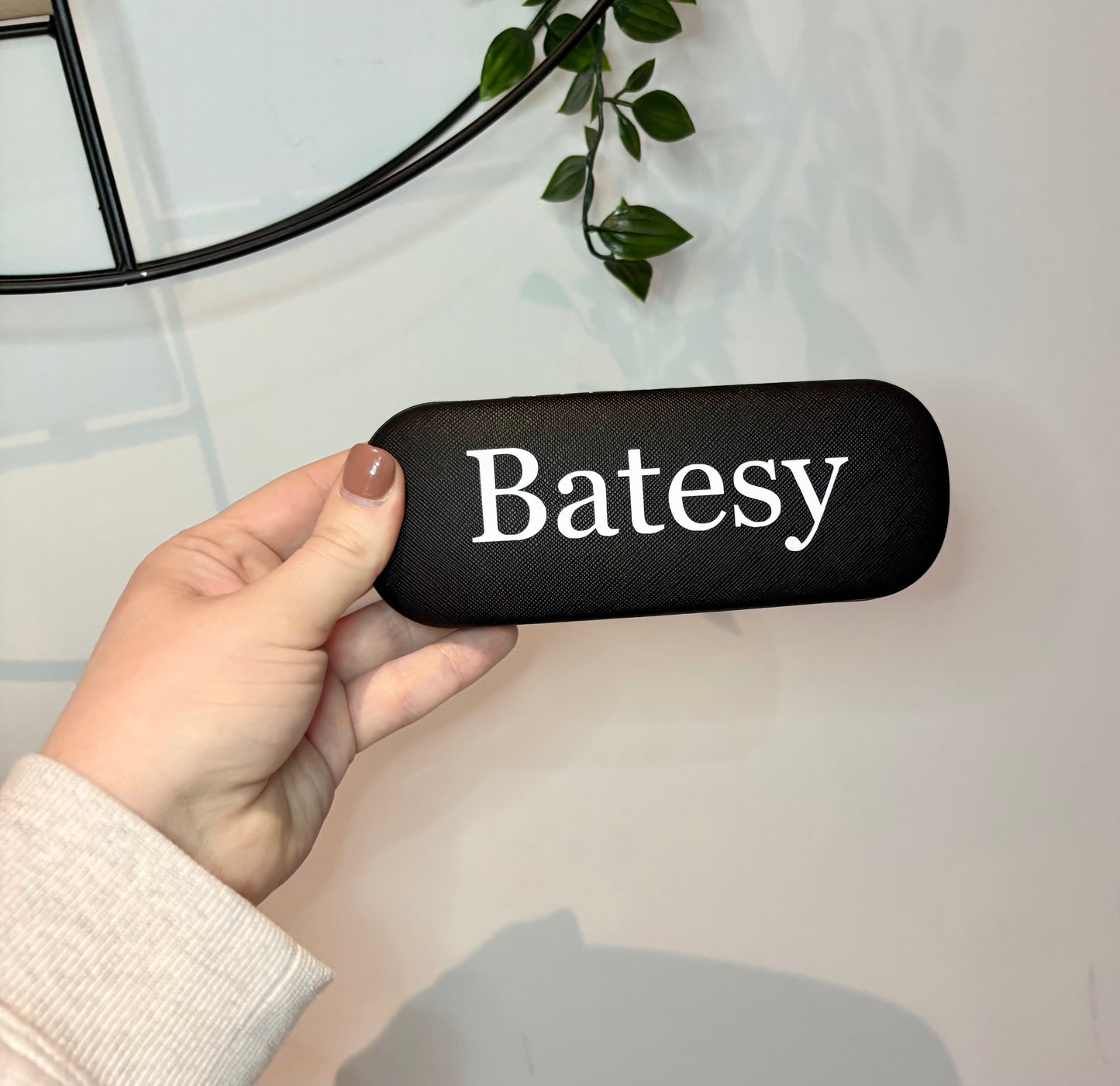 Personalised Glasses Case, Black Case, Gift For Him, Daddy, Grandad, Glasses Holder, Present For Him, Sunglasses Case, Glasses