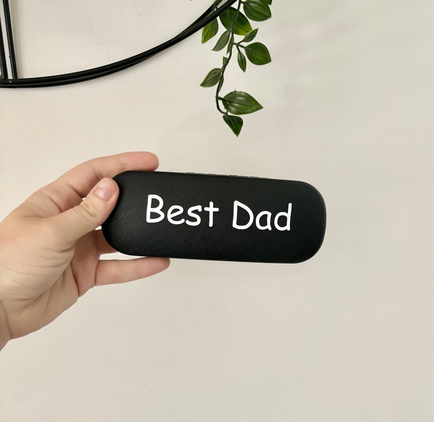 Personalised Glasses Case, Black Case, Gift For Him, Daddy, Grandad, Glasses Holder, Present For Him, Sunglasses Case, Glasses