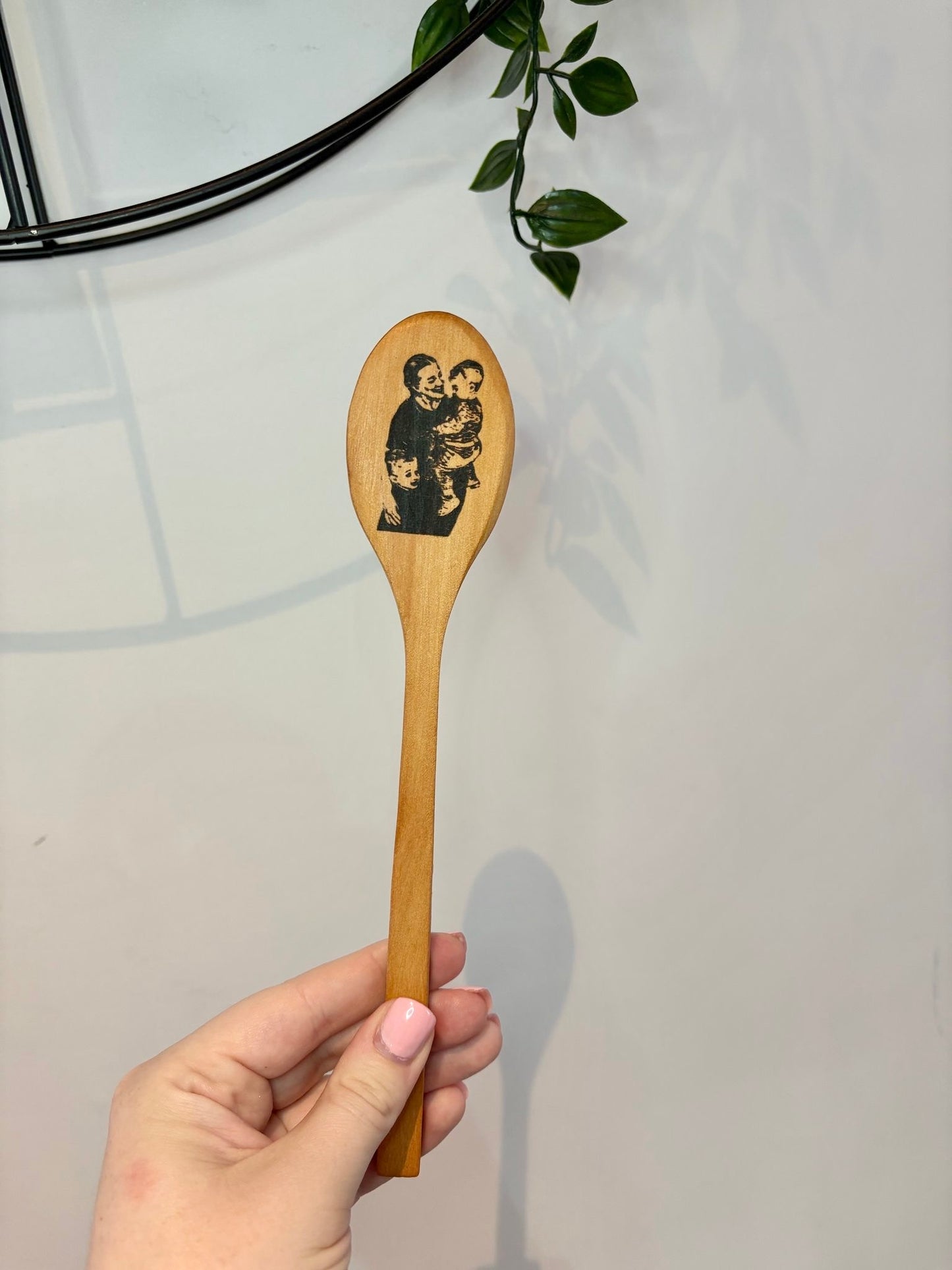 Personalised Wooden Spoon with Custom Wording & Photo, Engraved Gift for Birthday, Christmas, Housewarming, Mother's Day, Funny Cooking Gift
