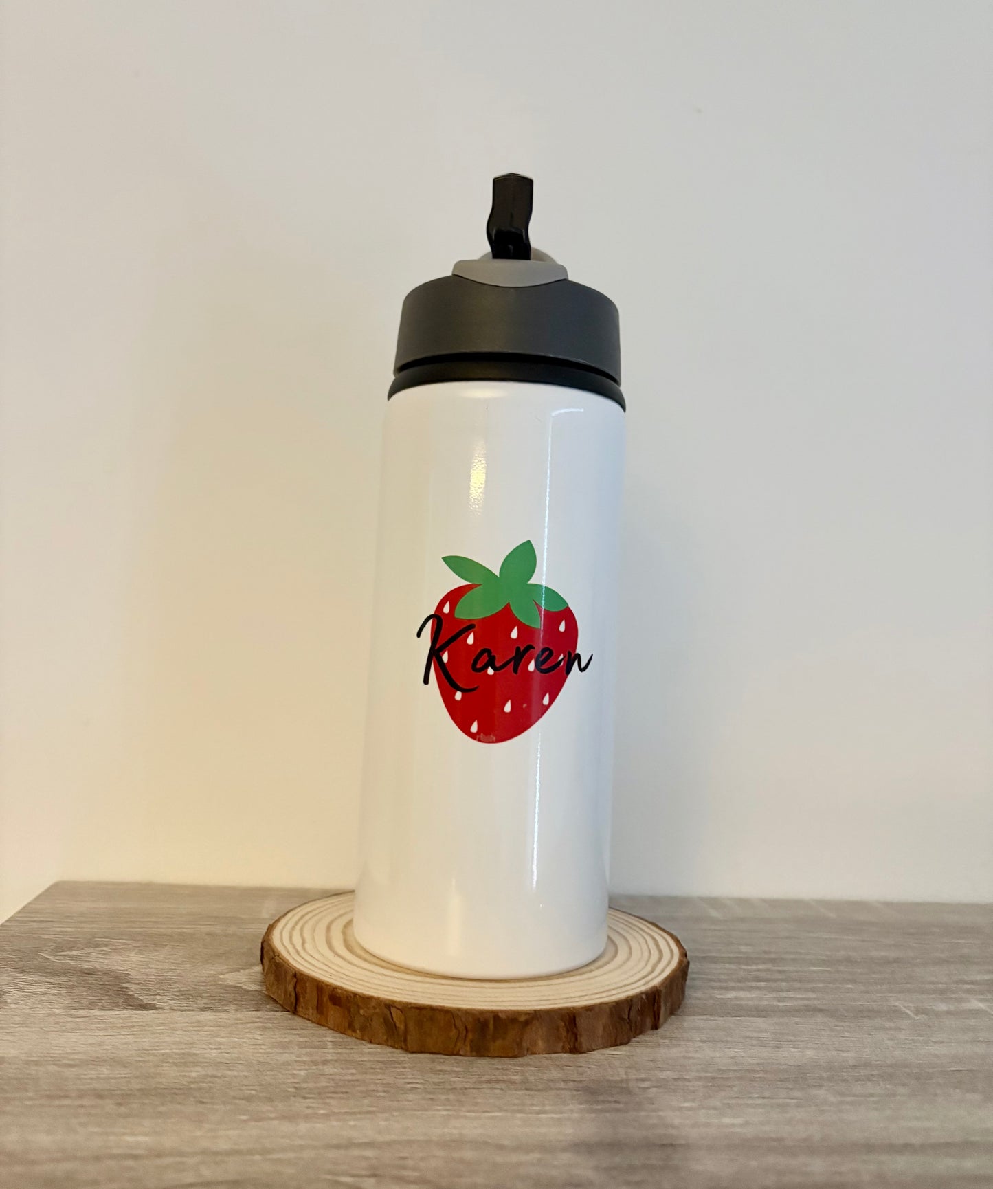 Benutzerdefinierte Bluey & Stitch Flasche, benutzerdefinierter Name auf der Flasche, Schulflasche, gedruckter Name, personalisierte Flasche, Flaschenflip, Lilo und Stitch, Kinder