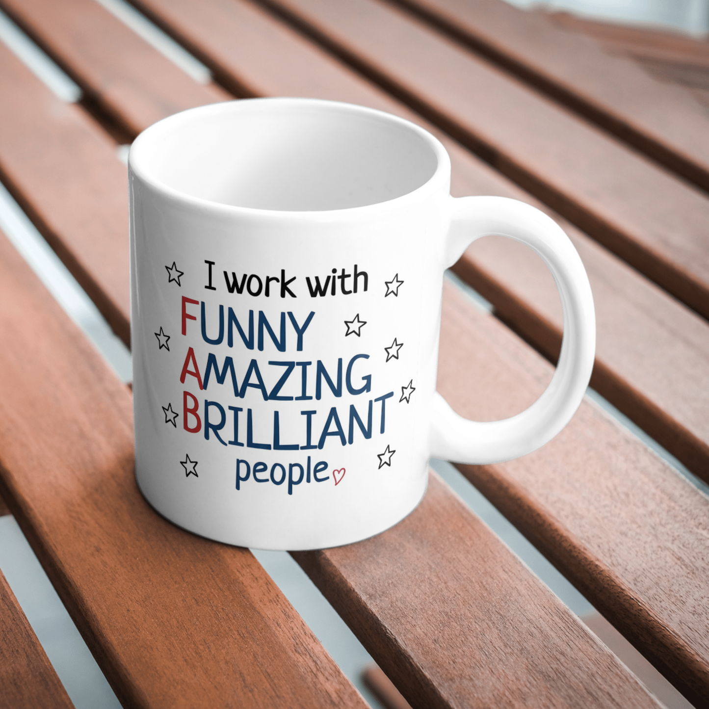 I Work With Funny Amazing Brilliant People Mug, Office Gift, Coworker Coffee Cup, Funny Work Mug, Gift For Colleague, Humour Mug