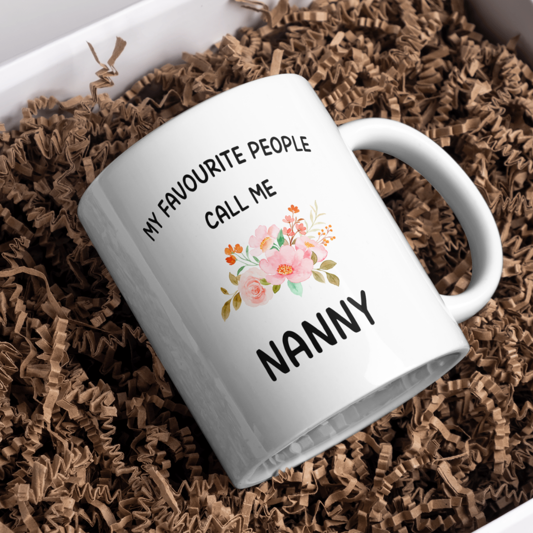 Nanny Mug, From Grandchildren, Nanny, Mug, Gift, Funny Gift, Birthday Gift, Drinkware, For Her, Present, Mug Present, Nanny Present