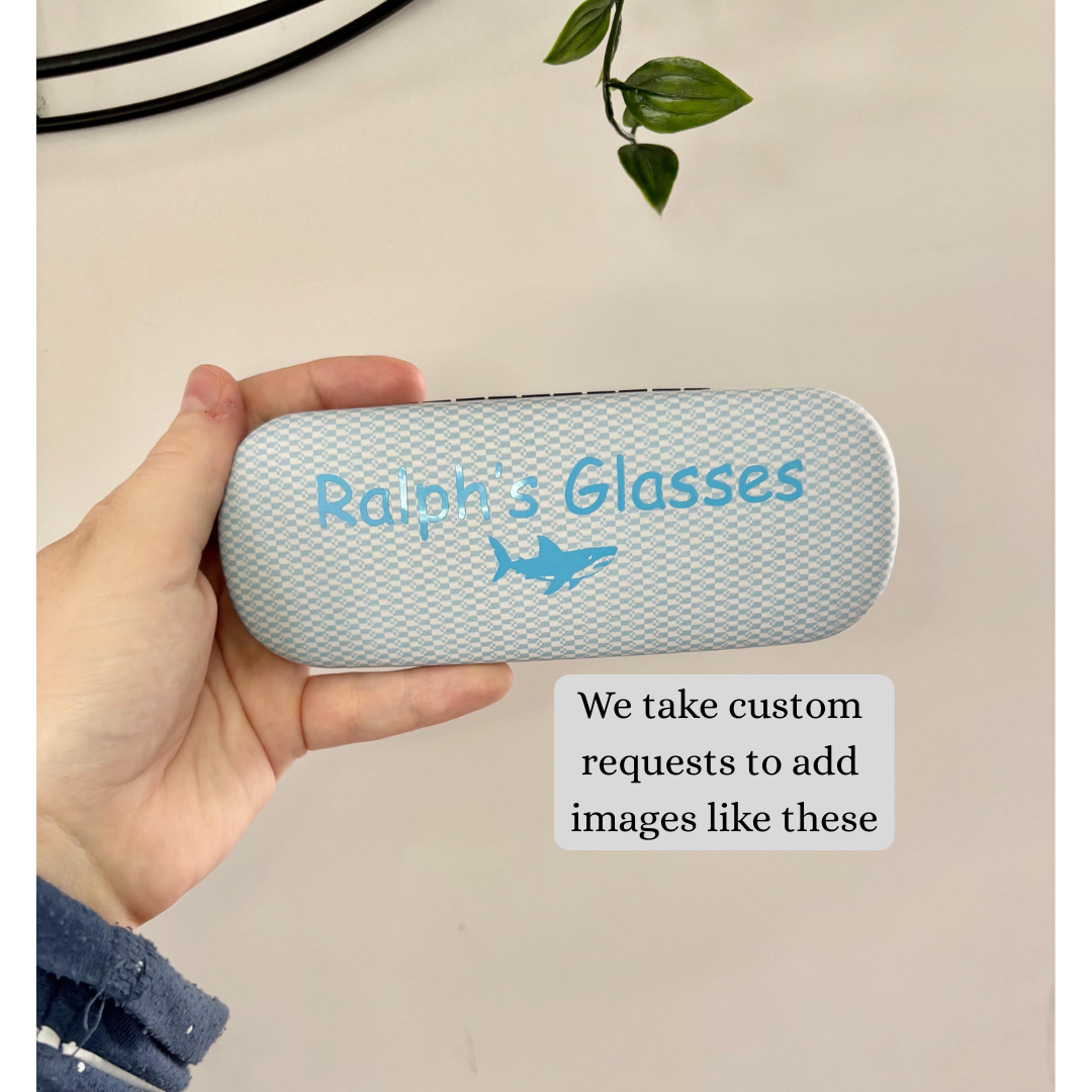 Personalised Glasses Case, Blue And White Case, Gift For Him, Daddy, Grandad, Glasses Holder, Present For Him, Sunglasses Case, Glasses