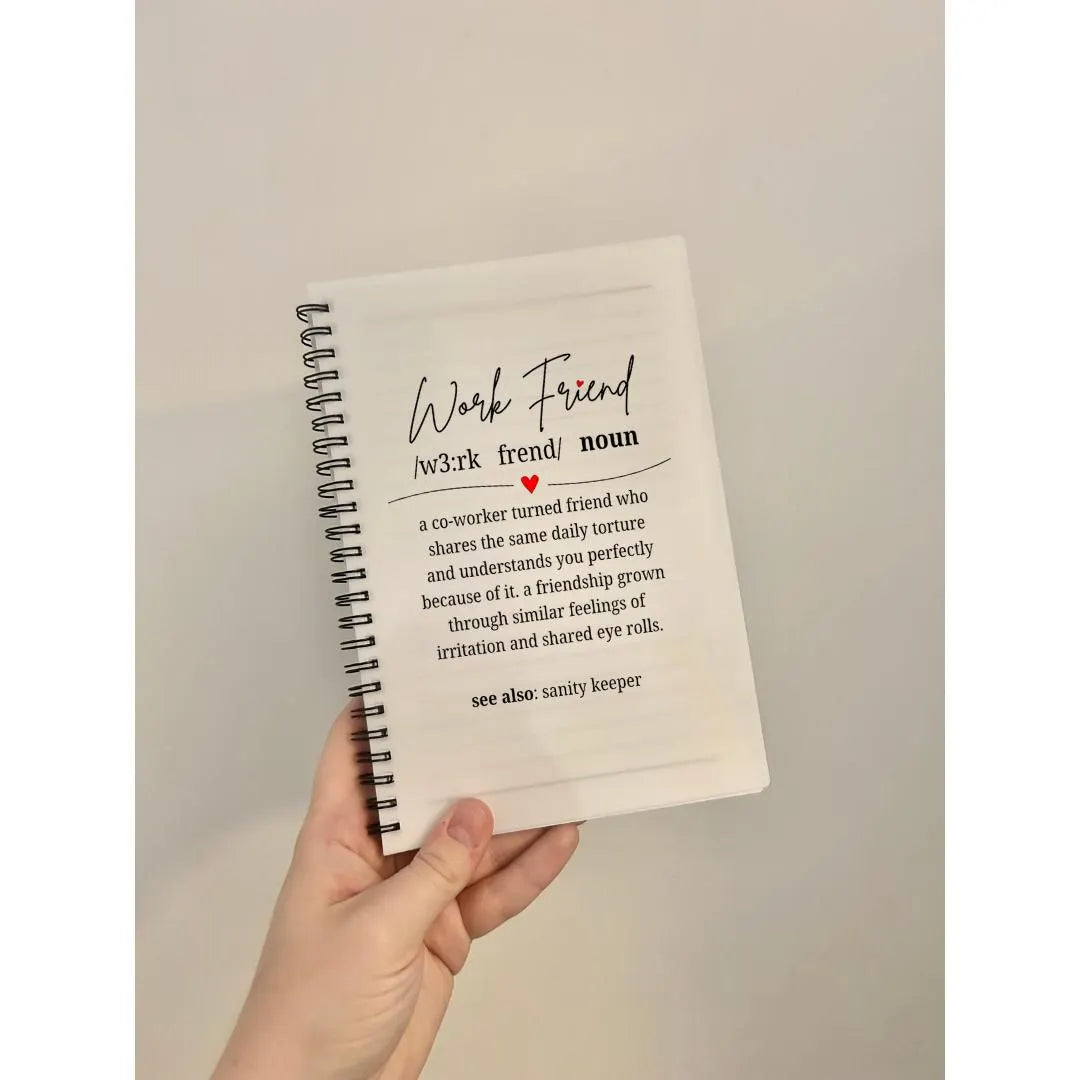 Notizbuch für Kollegen, Größe A5, Arbeitsfreund, Geschenk für Kollegen, Geschenk für die beste Arbeitskollegin, Briefpapier, Notizbuch, Notizen, Arbeitsnotizbuch