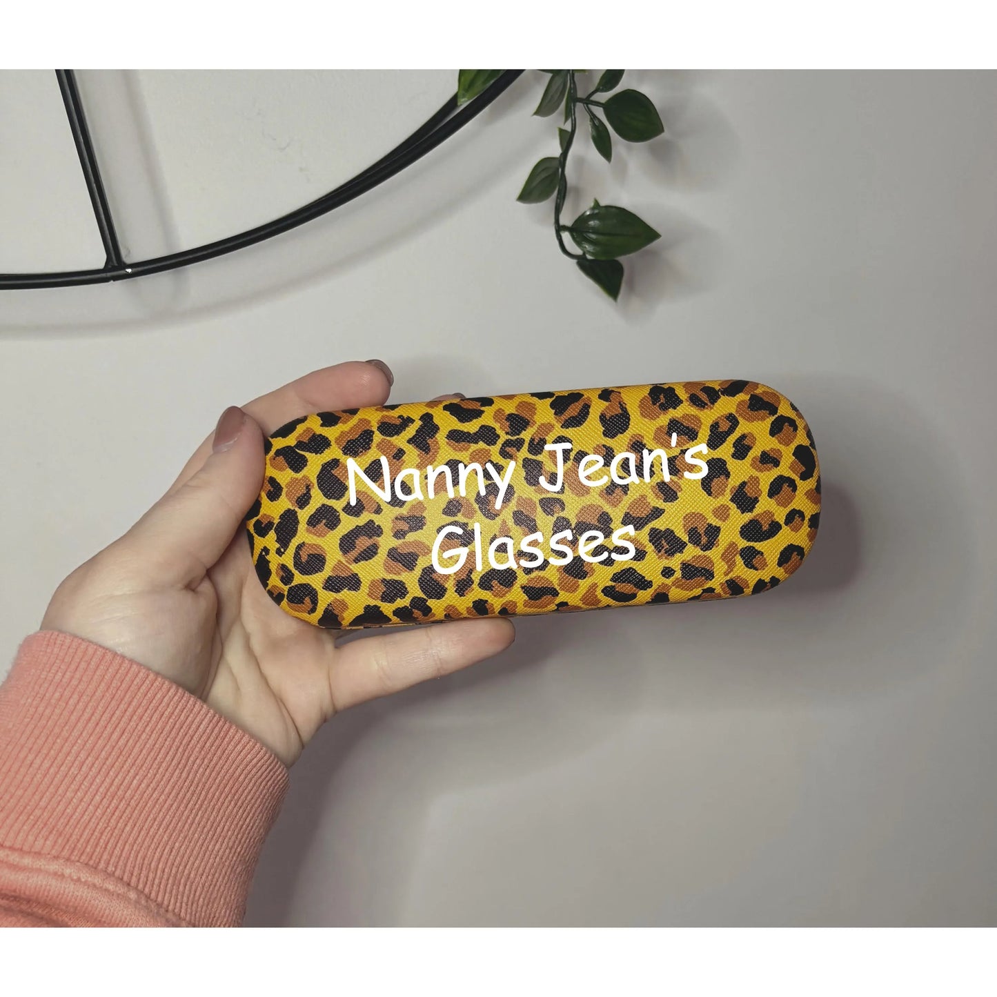 Personalised Glasses Case, Leopard Print Case, Gift For Her, Mummy, Nanny, Grandma, Glasses Holder, Present For Her, Sunglasses Case