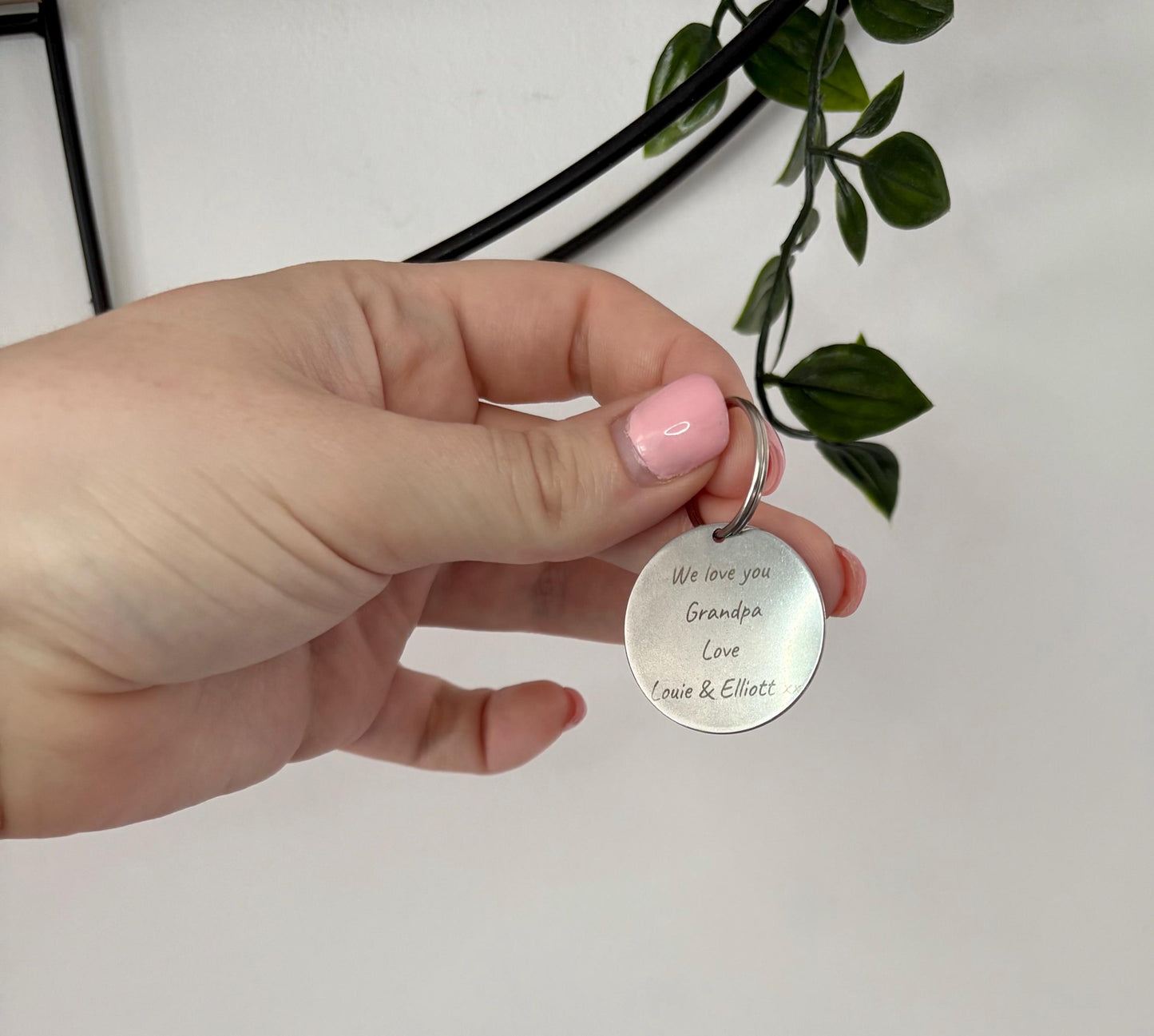 Personalisierter runder Schlüsselring, Foto-Schlüsselring, Foto und Text, Schlüsselring, personalisierter Schlüsselring, Foto auf Schlüsselring, Schlüsselbund, jedes Foto, jeder Text