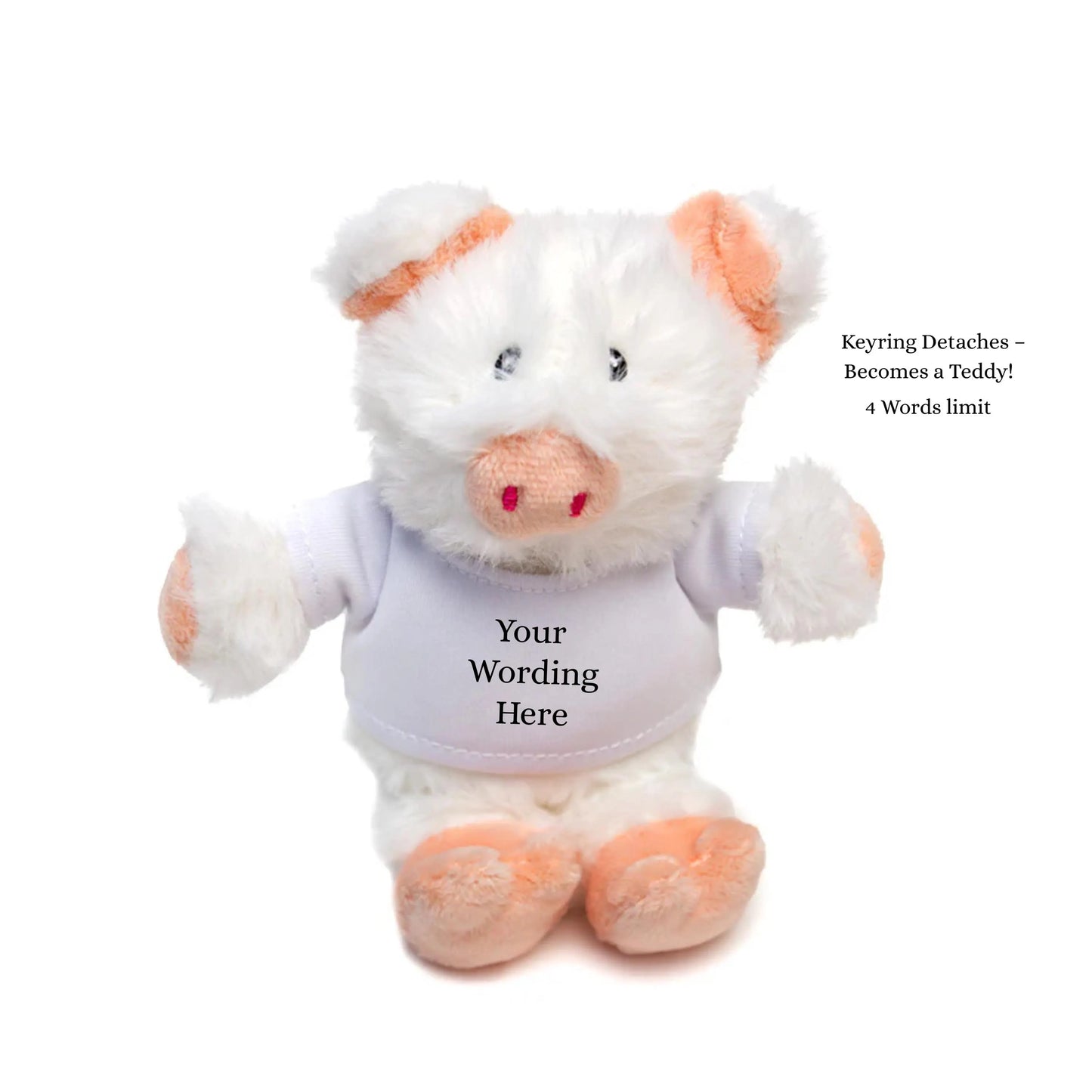 Personalisierter Schwein Schlüsselring, Schlüsselring Geschenk, Schwein Geschenk, Schwein Geschenk, Personalisierter Text Schlüsselring, Geschenk für Sie, Geburtstagsgeschenk, Schweinchen