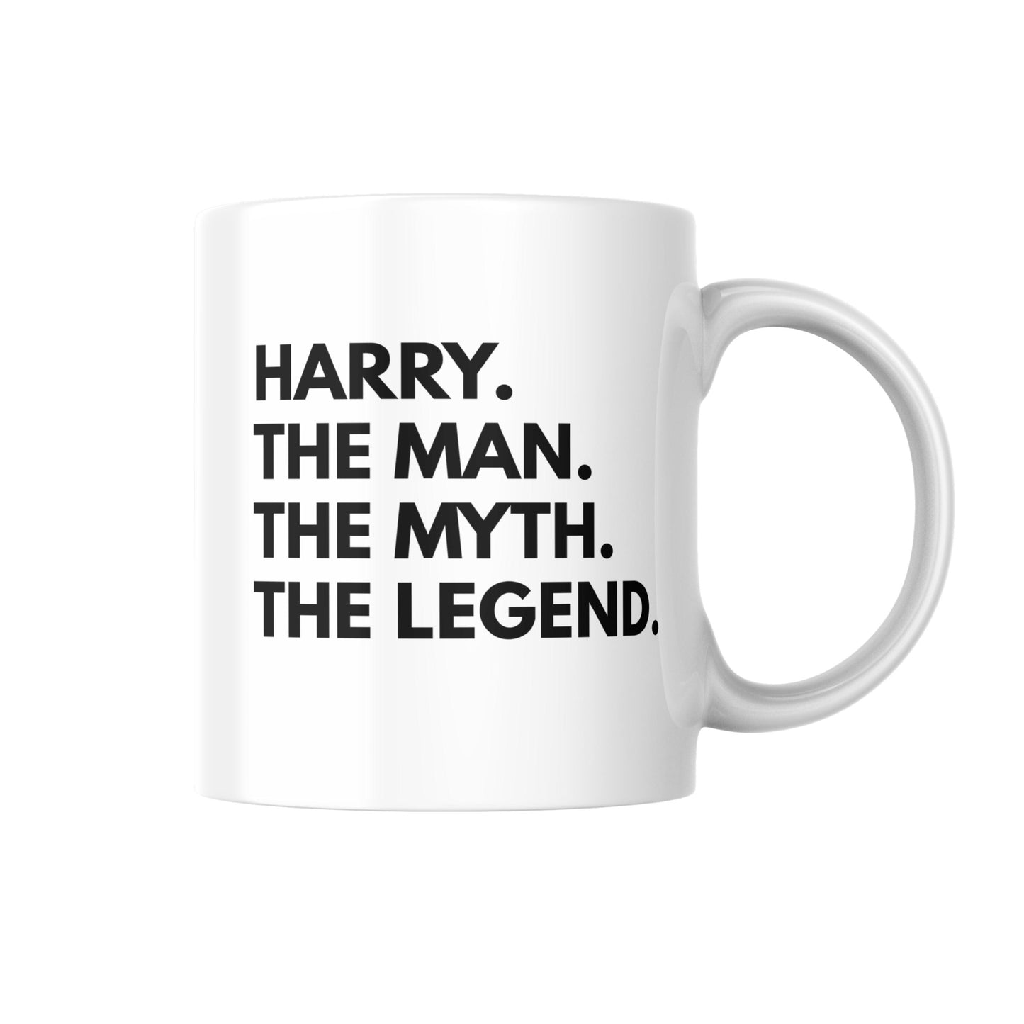Personalised Mug with Name, The Man The Myth The Legend Design, Custom Gift for Dad, Grandad, Husband or Friend, Birthday or Father’s Day