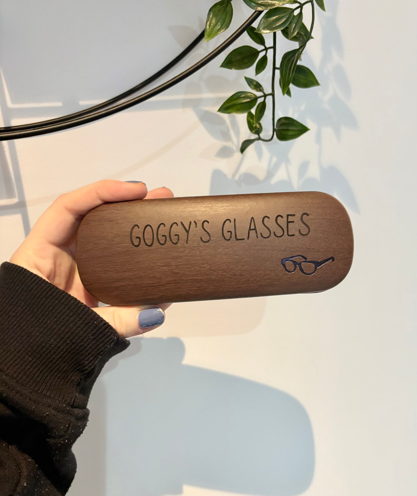 Personalised Laser Engraved Glasses Case, Custom Leather Eyewear Holder, Unique Gift for Him/Her | Custom Engraved Glasses Storage Case