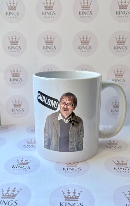 Funny Jim Friday Night Dinner Mug – SHALOM Quote – British TV Comedy Gift – Jim Shalom Mug – Jewish Humour Mug – Gift for Him or Her