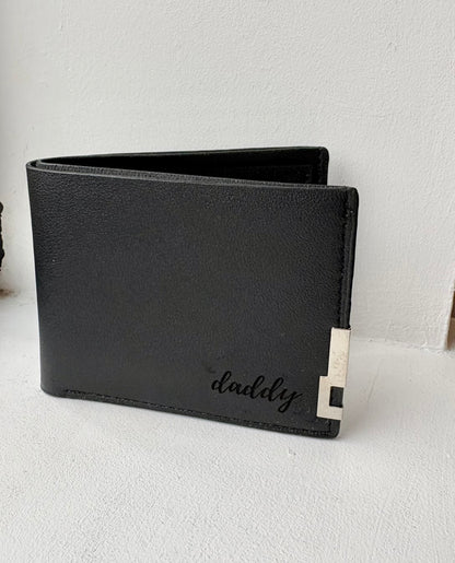 Personalised Engraved Wallet, Personalised Leather Wallet for Men, Dad, Grandad, For Him, Custom Name Wallet, Father's Day Gift