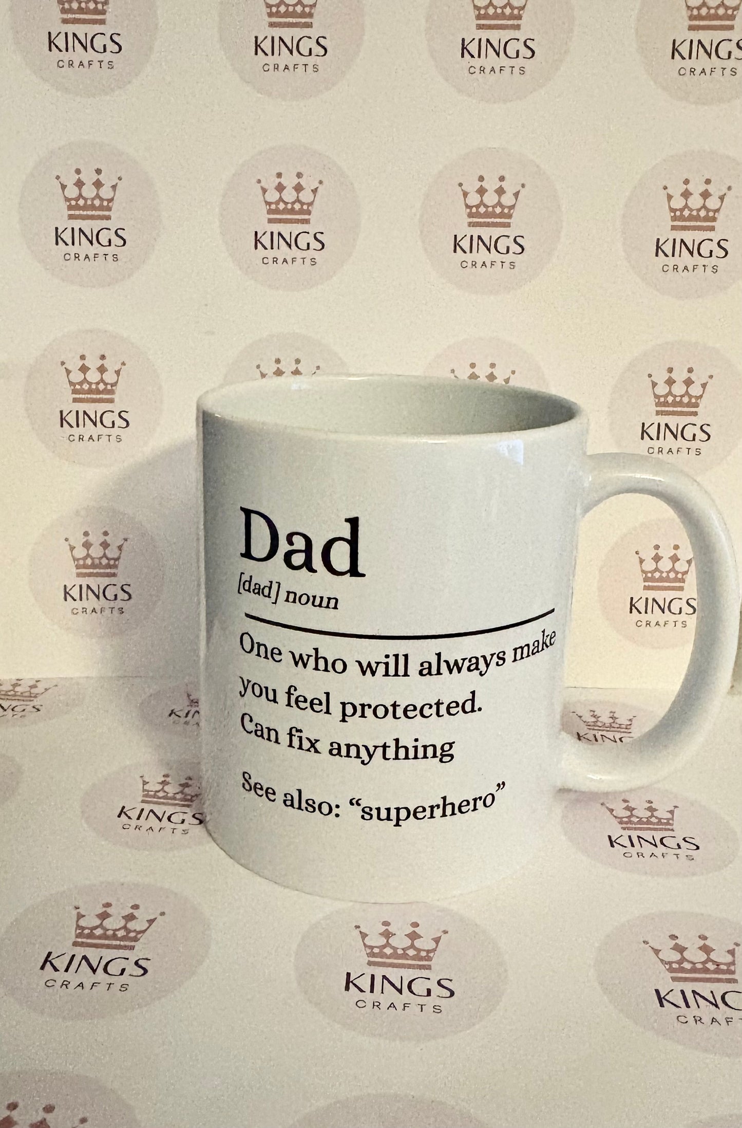 Dad Definition Mug, “Dad One Who Protects, Fixes Everything, See Also: Superhero” Father’s Day Gift, Dad Mug, Gift for Him, Daddy, Dad