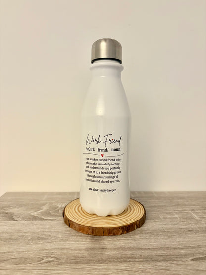 Work Friend Water Bottle, Colleague Style Bottle, Work Bottle, Work Bestie, Work Friend Gift, Worker, Gift For Her, Job Friend, Job Bestie