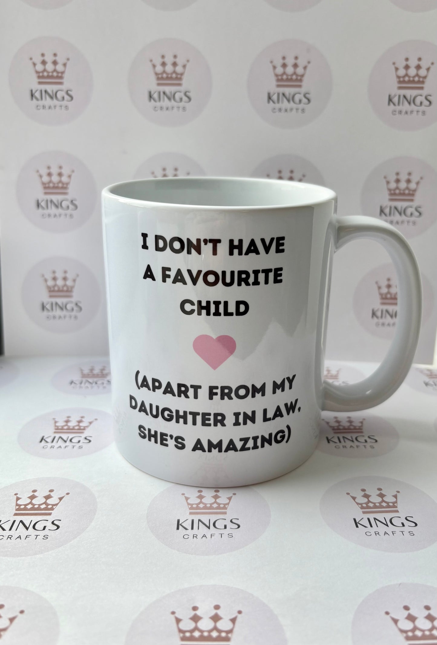 Favourite Funny Child Mug, Daughter In Law, Drinkware, For Her, Mother In Law, In Laws Gift, Best Daughter, Husbands Mum, Mummy In Law