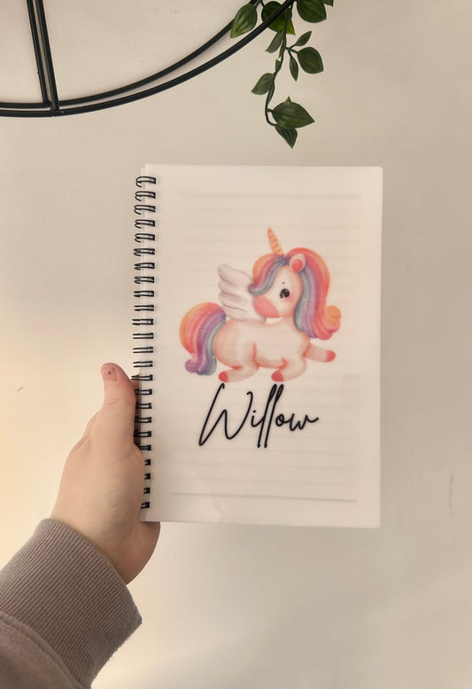 Bluey &amp; Stitch Notizbuch, A5 Größe, Namensstil, Namensgeschenk, Namensgeschenk, Briefpapier, Notizbuch, Notizen, personalisiertes Notizbuch, Lilo und Stitch