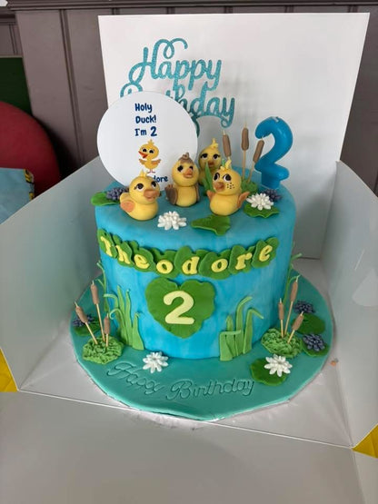 Tortenaufsatz, Ente, Name und Alter, personalisierter Tortenaufsatz, Geburtstagstorte, Partytorte, Tortenaufsatz, Geburtstagsdeko, Geburtstagsschild, Tortenaufsatz