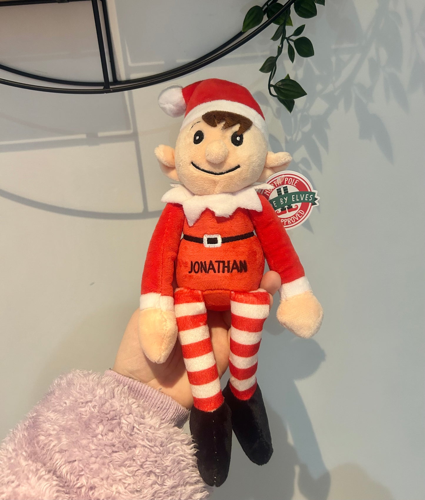 Personalised Plush Elf, Christmas Teddy, Elf Teddy, Soft Toy, Stocking Fillers, elf, Christmas Teddy, Name On Elf, Personalised Elf