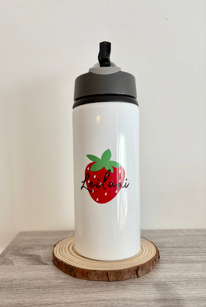 Benutzerdefinierte Bluey &amp; Stitch Flasche, benutzerdefinierter Name auf der Flasche, Schulflasche, gedruckter Name, personalisierte Flasche, Flaschenflip, Lilo und Stitch, Kinder