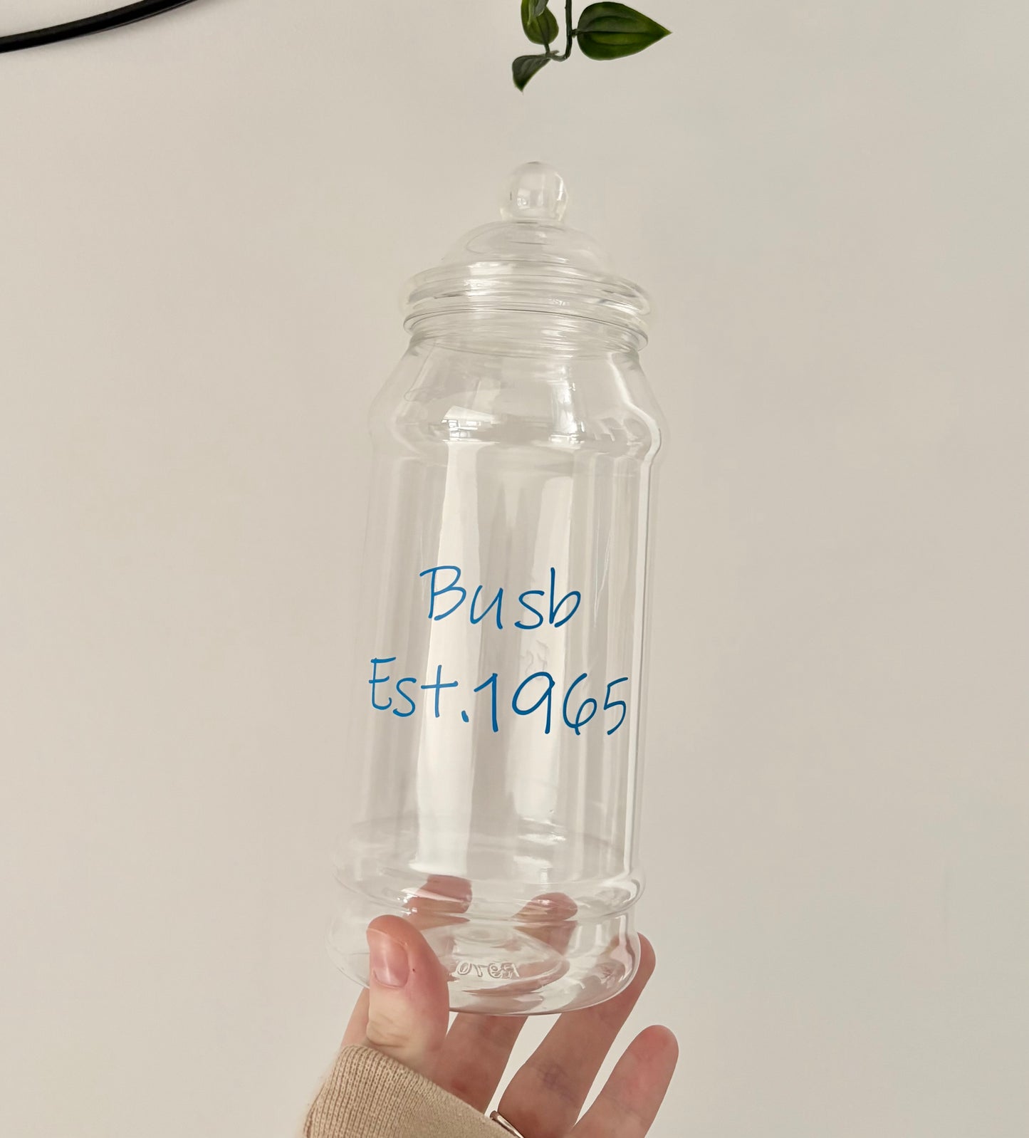 Custom Wording Jar, Plastic Jar, Sweets, Chocolate Jar, Gift For Her, For Him, Storage Jar, Custom Jar, Personalised Jar, Victorian