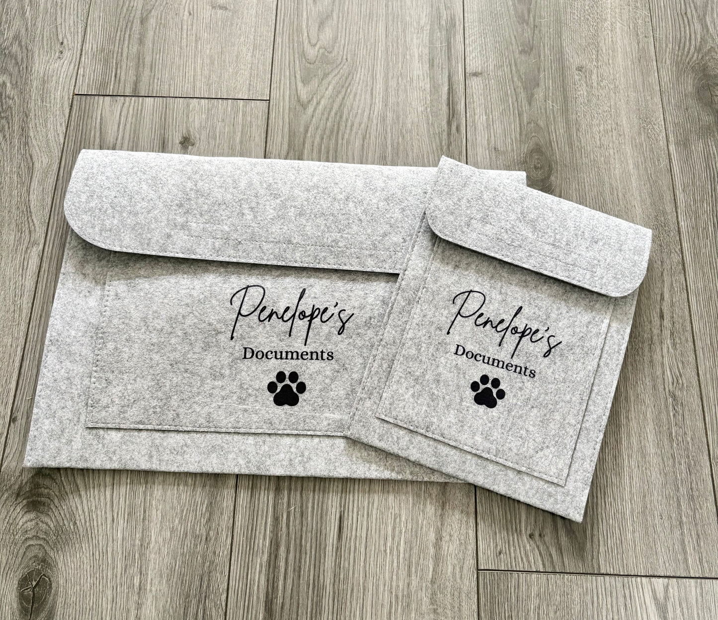 Personalised Pet Documents Folder, Custom Pet Name Folder, Paw Print Folder, Pet Records Organiser, Pet Paperwork Holder, Pet Lover Gift