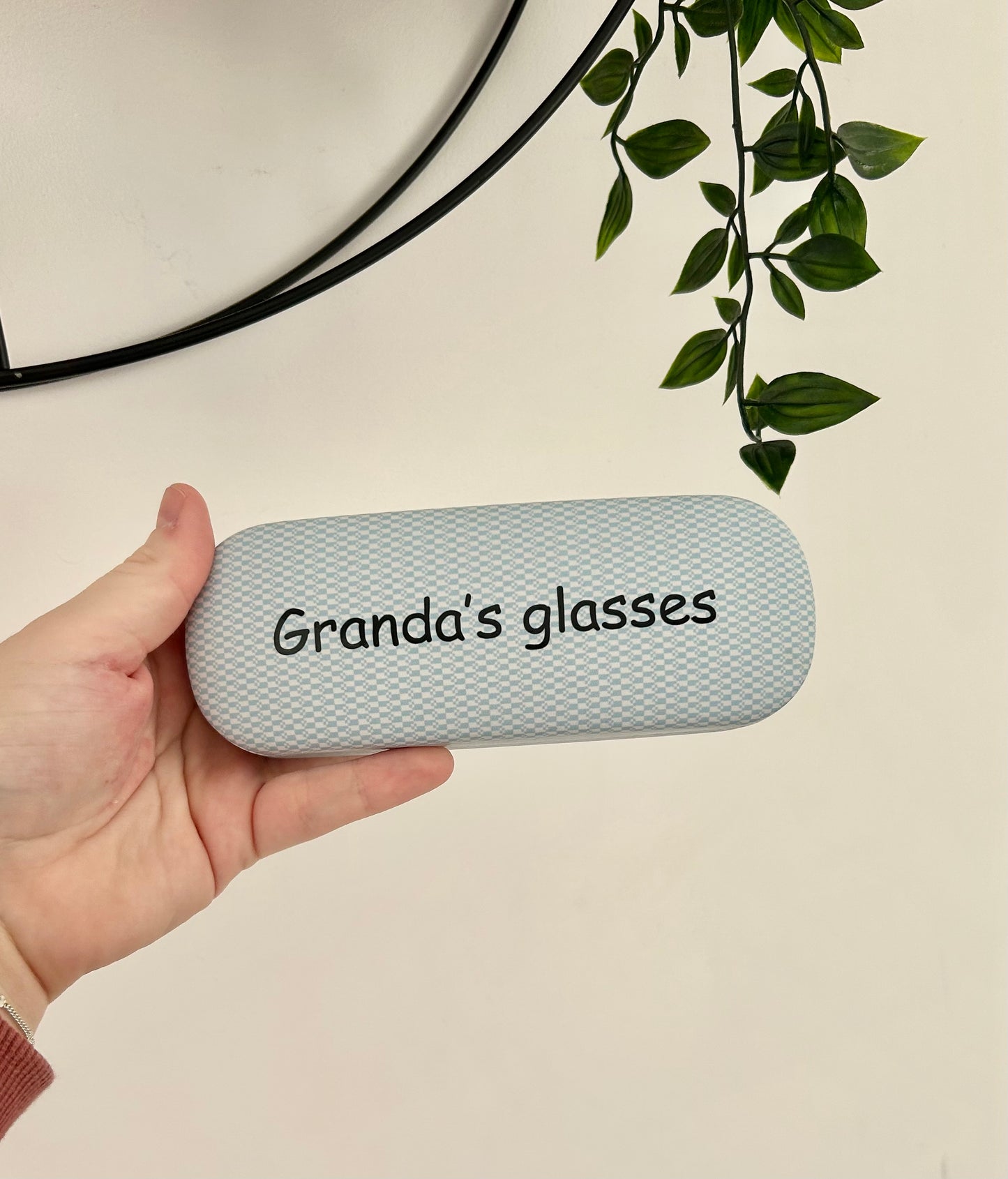 Personalised Glasses Case, Blue And White Case, Gift For Him, Daddy, Grandad, Glasses Holder, Present For Him, Sunglasses Case, Glasses