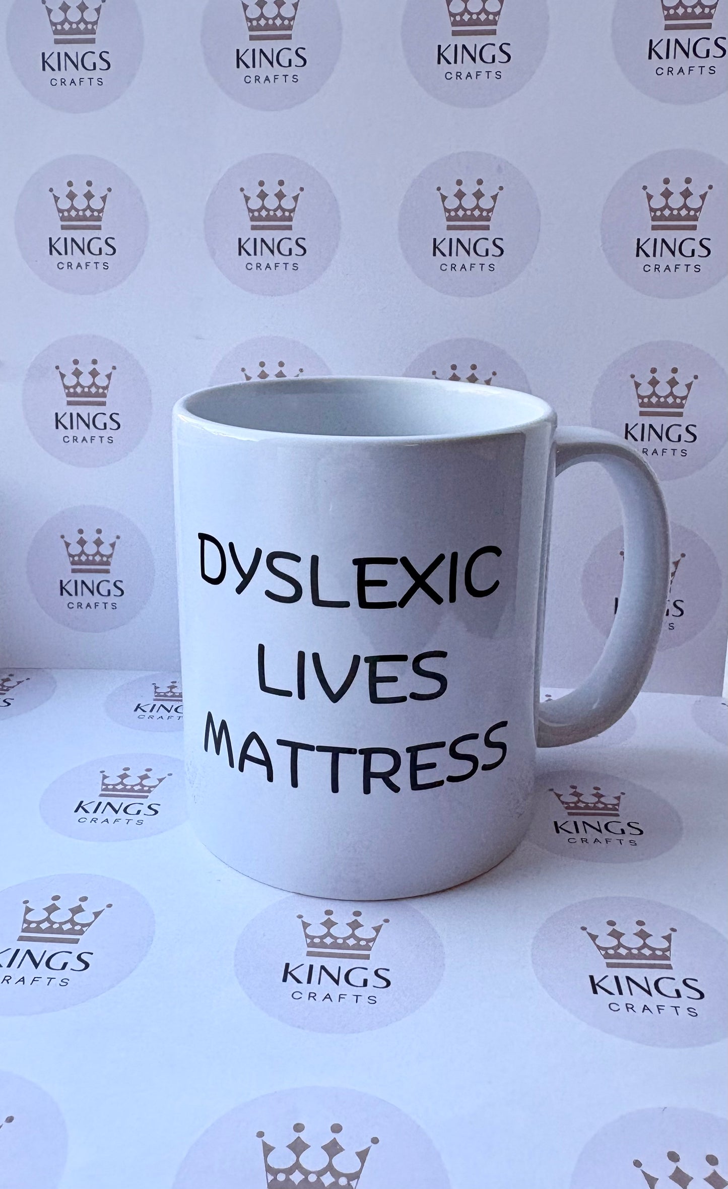 Dylexic Lives Mattress Mug, Matter, Funny Gift, Birthday Gift, Drinkware, For Her, Present, Funny Present, Mug Present, Joke Present