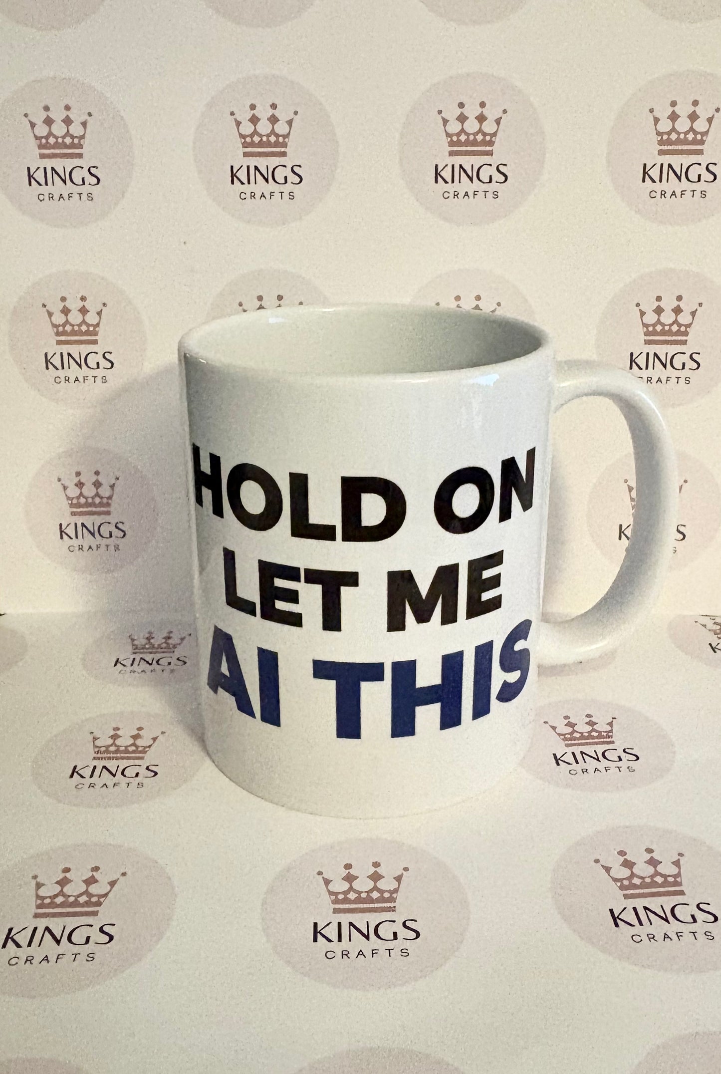 Hold On Let Me AI This Mug, Funny AI Mug, Programmer Coffee Cup, Tech Gift For Him Her, Office Desk Mug, Gift For Mum, Geeky Present Idea