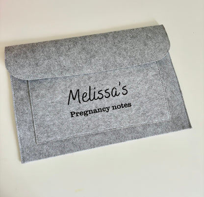 Personalised Pregnancy Notes Folder, Personalised Red Book Folder, New Baby, Pregnancy Folder, Medical Notes, Document Organise, Pregnant
