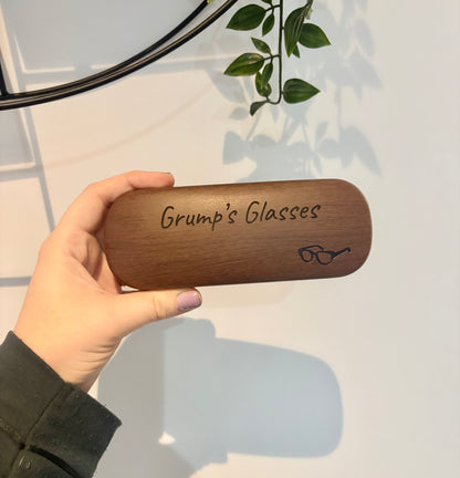 Personalised Laser Engraved Glasses Case, Custom Leather Eyewear Holder, Unique Gift for Him/Her | Custom Engraved Glasses Storage Case