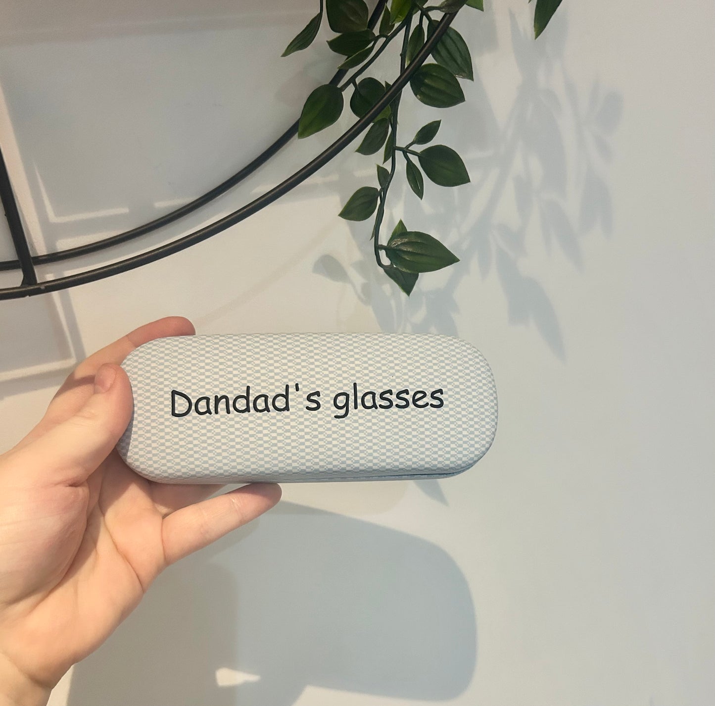 Personalised Glasses Case, Blue And White Case, Gift For Him, Daddy, Grandad, Glasses Holder, Present For Him, Sunglasses Case, Glasses