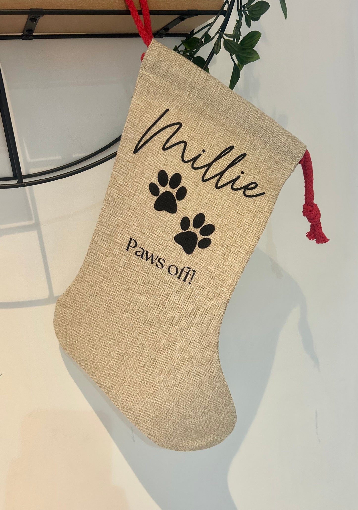 Custom Christmas Pet Stocking, Cat Stocking, Dog Stocking, Personalised Stocking, Paws, Doggy Christmas, Cat Christmas, Pet Gift, Xmas Pet