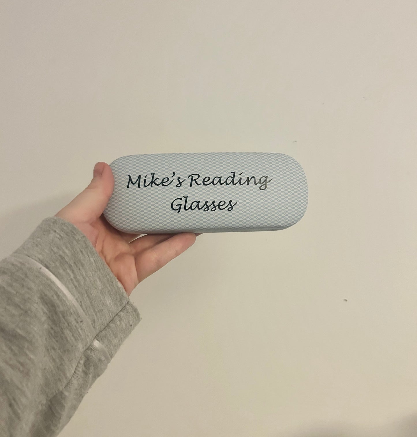 Personalised Glasses Case, Blue And White Case, Gift For Him, Daddy, Grandad, Glasses Holder, Present For Him, Sunglasses Case, Glasses