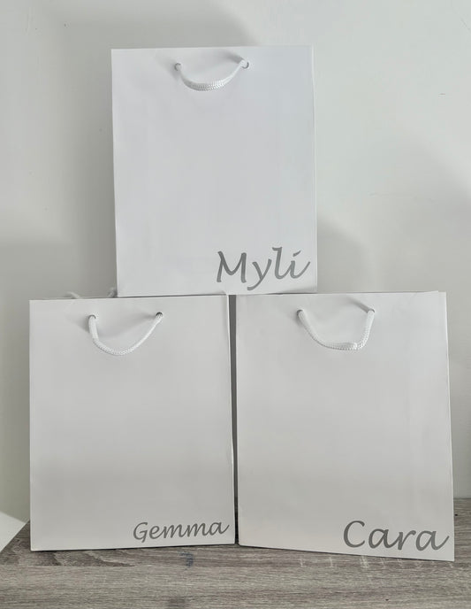 Personalisierte Luxus-Geschenktüte zum Geburtstag, Alter und Name, verschiedene Farben, Geschenk zum 18., 21., 30., 50., 60., für Ihn, für Sie, Geschenk